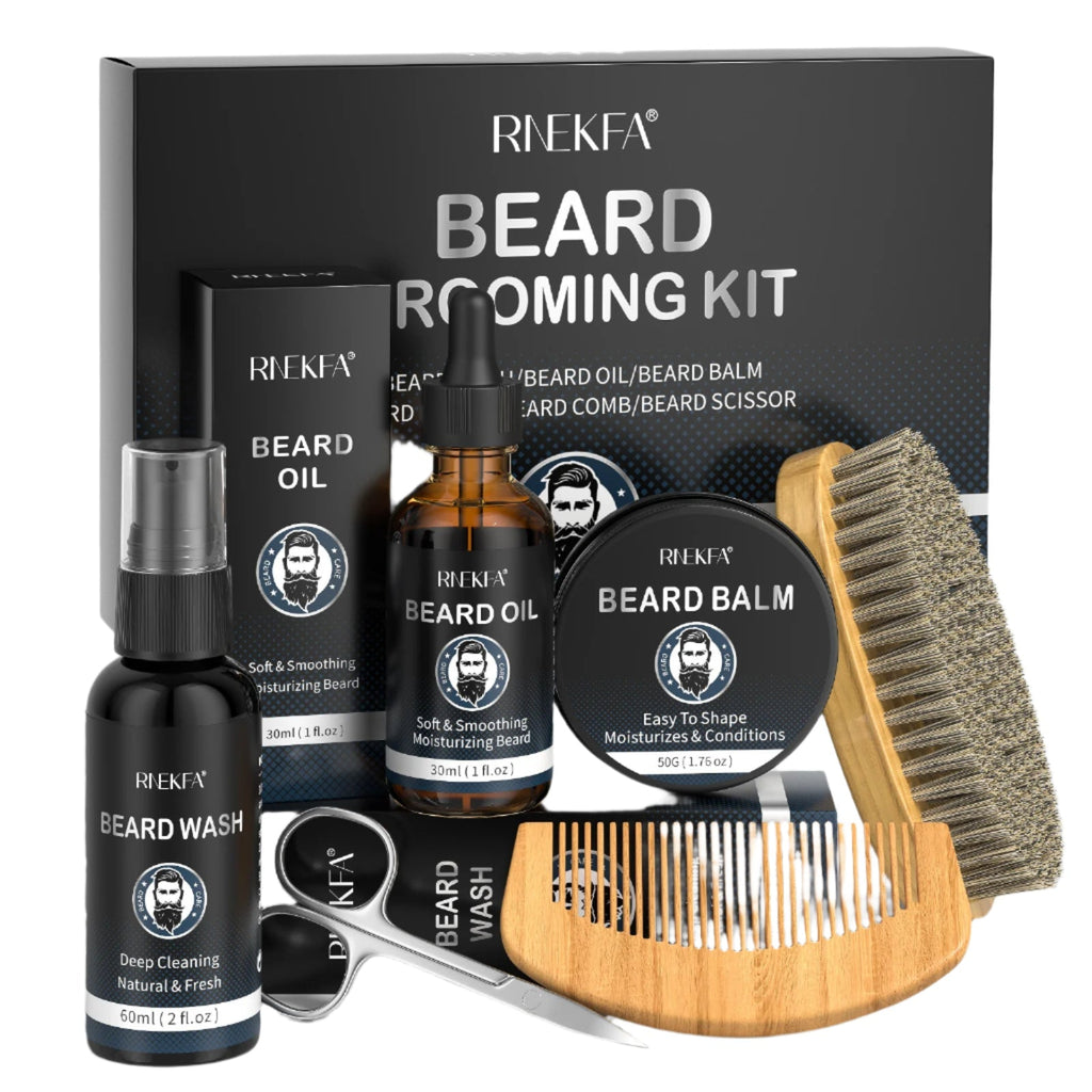 Beard Grooming Kit for Men Trimming & Care Set
