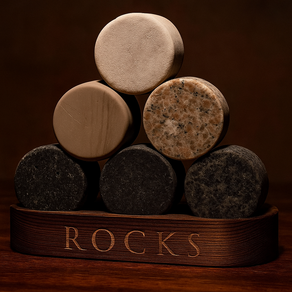 Whiskey Stones & Crystal Nosing Tasting Glass Gift Set