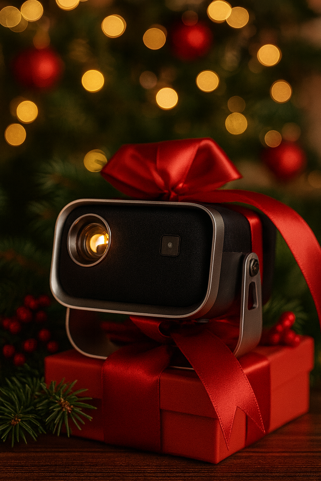 NNEOBA Mini Beamer – Tragbarer WLAN Heimkino-Projektor mit Full-HD-Unterstützung