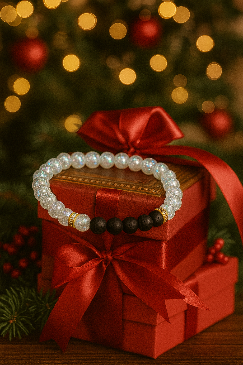 Lava Stein Duftarmband – Heilendes Aroma-Armband mit ätherischen Ölen | Divine Dulcet