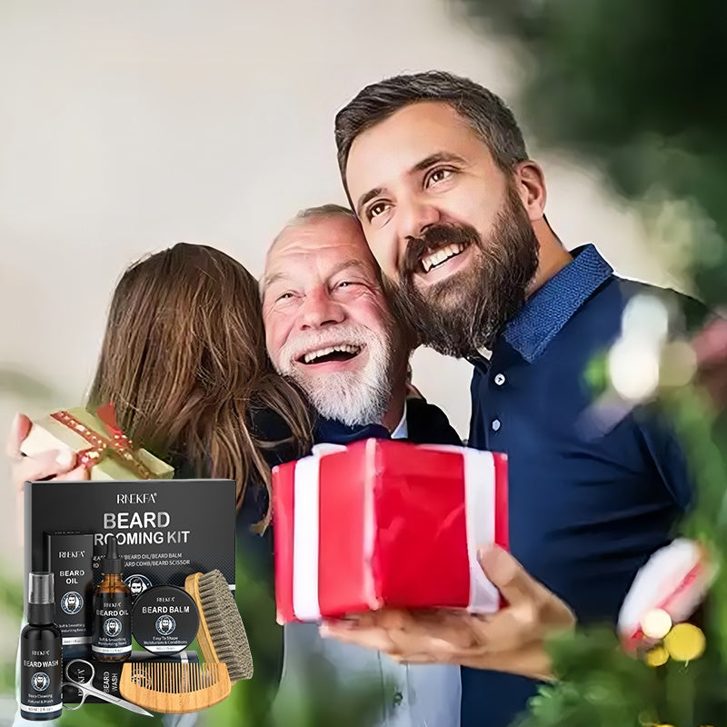 Beard Grooming Kit for Men Trimming & Care Set